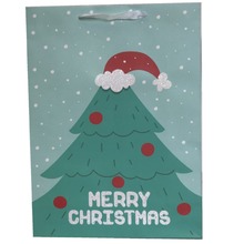 跨境品质圣诞节纸袋可爱卡通手提袋纸袋平安夜禮物袋烫金礼品纸袋