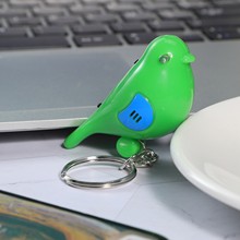 抖音款小鸟无线钥匙寻找器 口哨感应寻物LED钥匙扣防丢器电子礼品