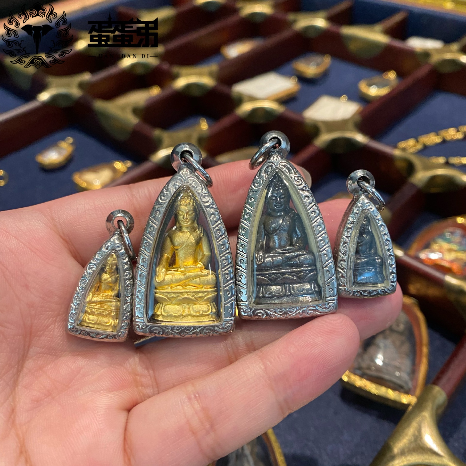 蛋蛋弟佛牌 药师佛 帕劲 响铃佛 大小黑金款 钛钢 派丽碧娜佛