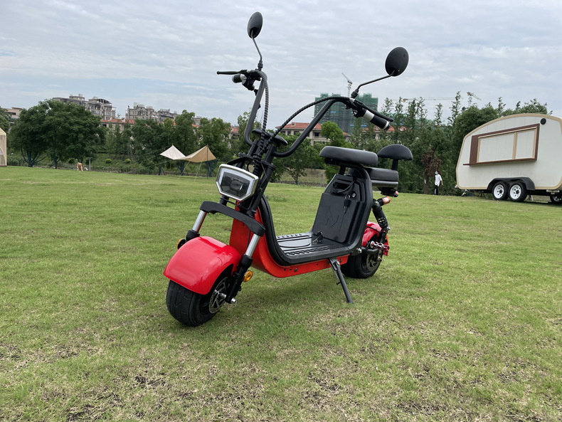 电动哈雷摩托48v两座宽轮胎代步1000w小型电动车外贸出口厂家专供