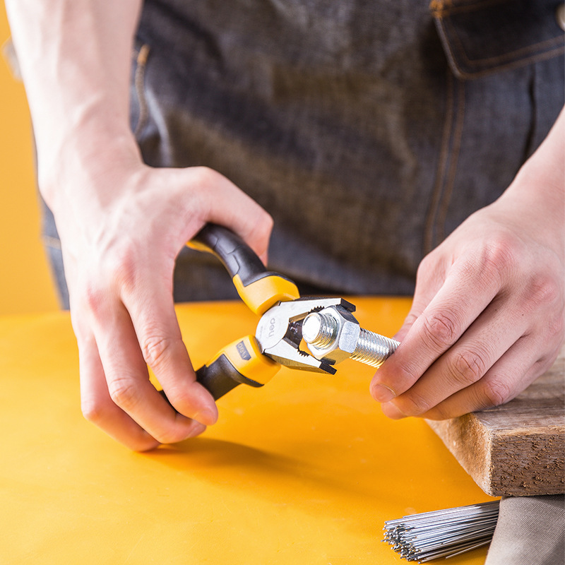 得力(deli) 光纤剥线钳三孔式拔线钳米勒钳6英寸 dl2004