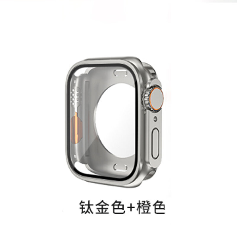 Applicable to Apple IWatch S9 All-Inclusive Protective Case S8 Shell Membrane Integrated Modification Second Change Ultra360 Watch Case