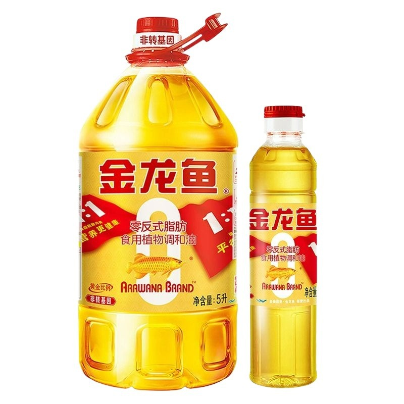 金龙鱼黄金比例1:1:1零反式脂肪食用植物调和油(5l 400ml)食用油
