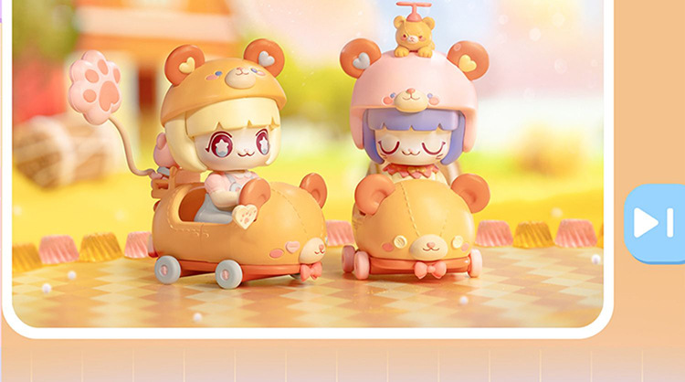 52toys kimmy&miki baby碰碰车系列盲盒玩具潮玩公仔摆件周边礼物