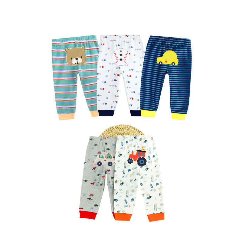 Processing Customized Baby Cotton Harem Pants Five-Piece Suit Baby Pp Trousers Ins Pop Baby Bottom-Enlarged Pants