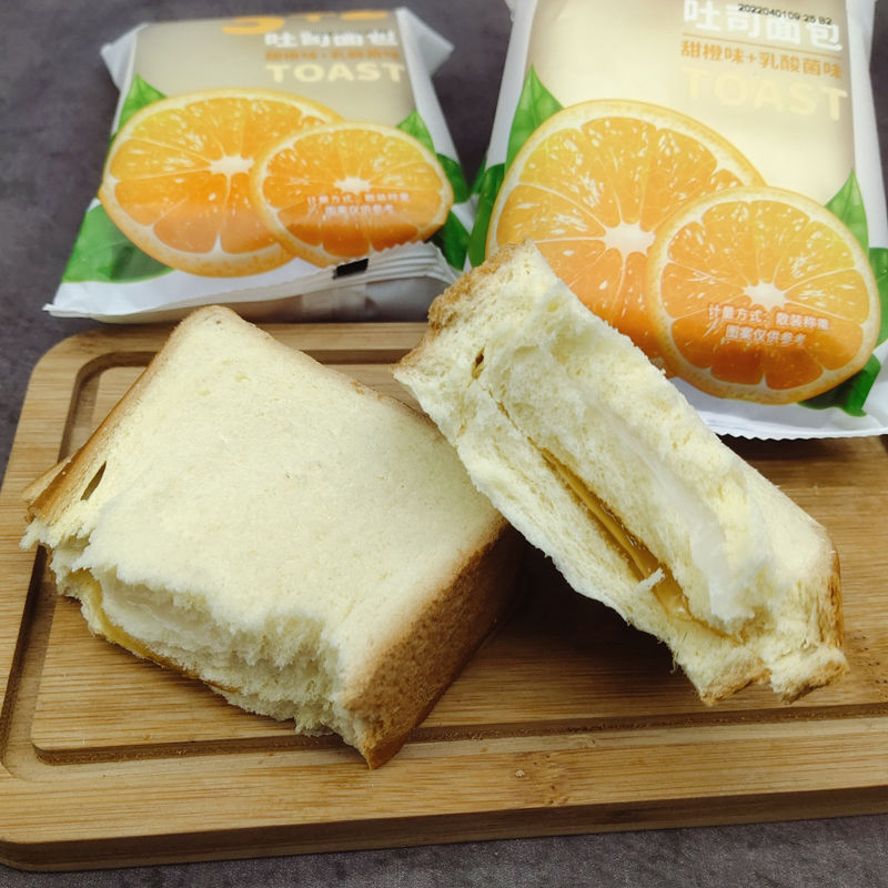 3 2双层夹心吐司面包夹心蓝莓果酱夹心紫米红豆面包各种各样整箱