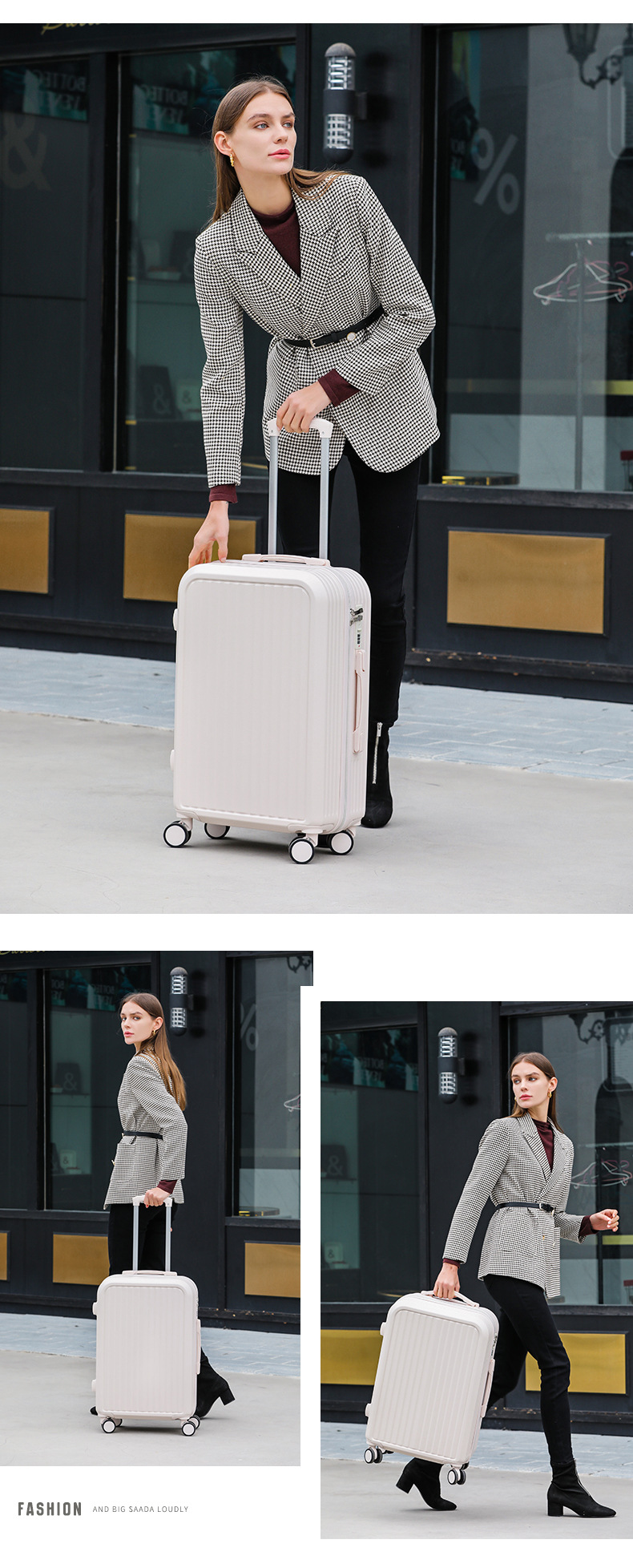 行李箱女小清新万向轮24寸拉杆箱学生旅行箱20寸登机箱大容量皮箱