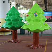 幼儿园塑料青青树多向投篮器儿童投掷器大树投球器户外投掷类玩具