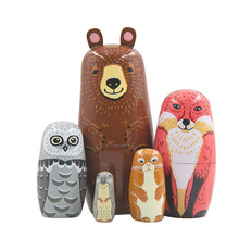 俄罗斯套娃特色儿童玩具小兔子生日节日礼物生活家居摆件工厂严选