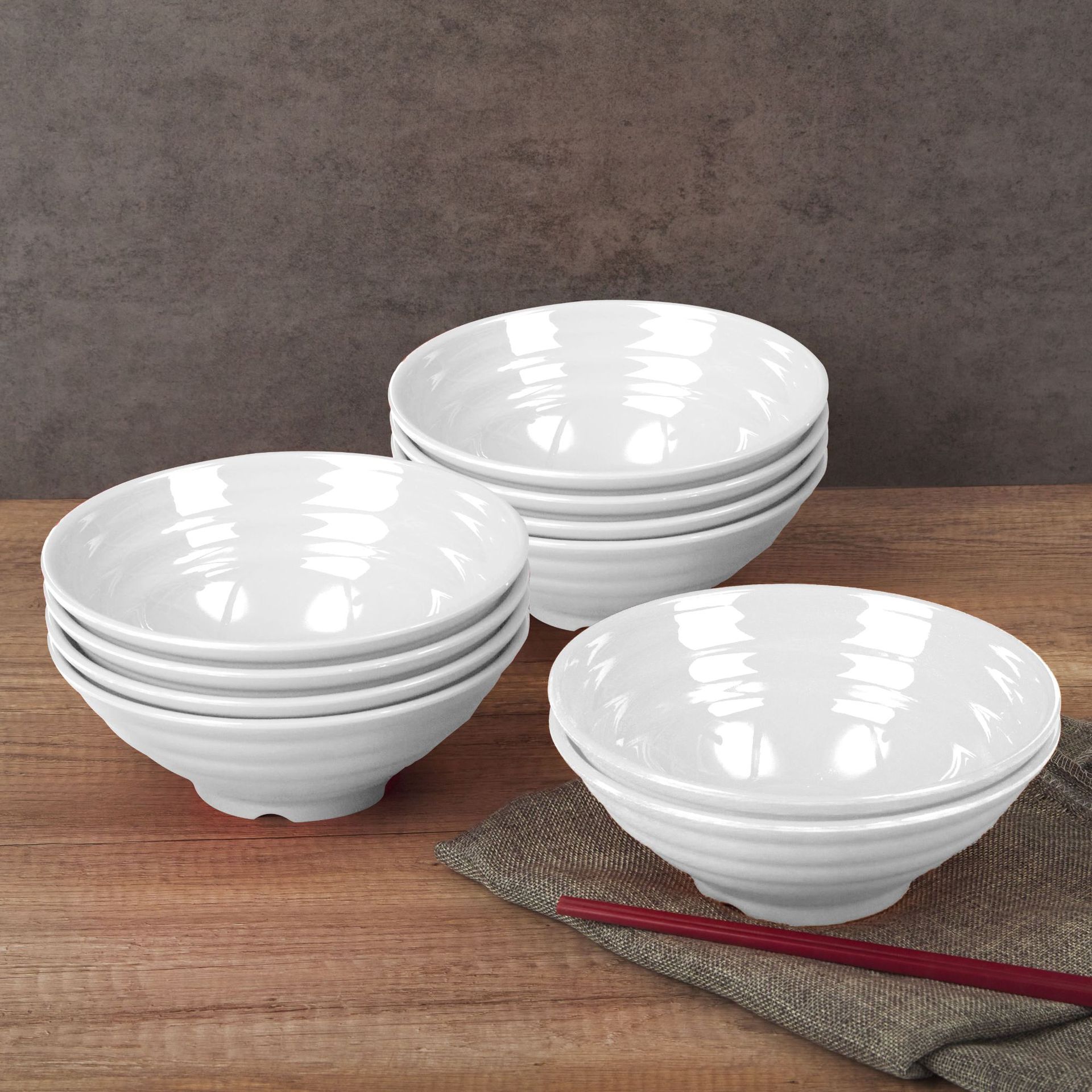 Xu Bai A5 Melamine Noodle Bowl Spiral Ramen Bowl Commercial Spicy Hot Pot River Snail Rice Noodle Bowl Breakfast Bowl Soup Powder Bowl Wholesale