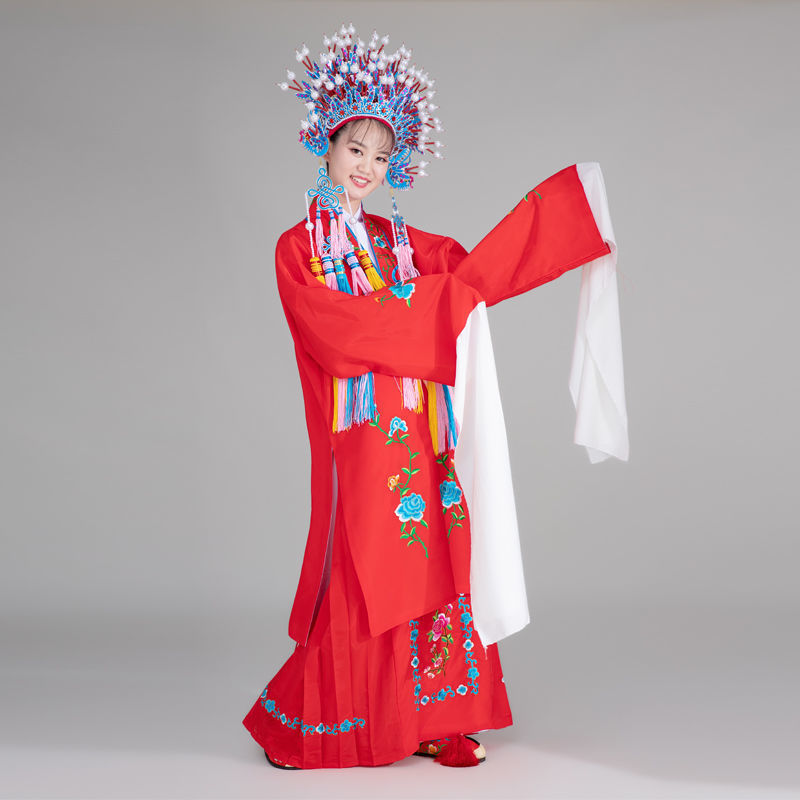 戏服装女花旦京剧古装越剧新款演出头饰戏曲水袖凤冠戏剧衣服戏服