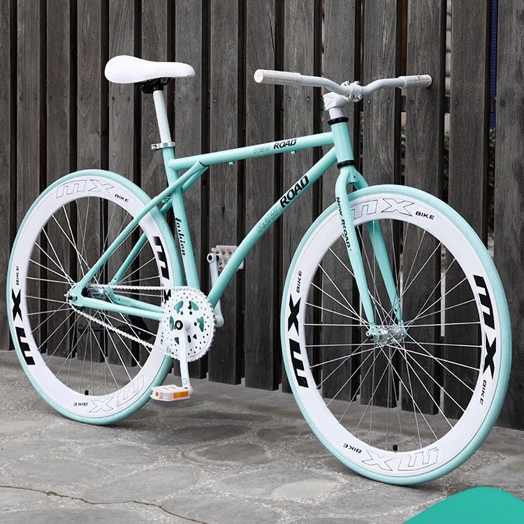 官方旗舰店酷达捷安配官网死飞自行车实心胎倒刹活飞成人公路车