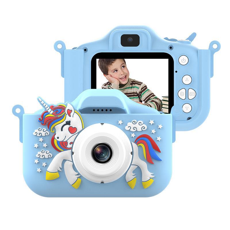 New X10s Photo Video 4800W Hd Dual Camera New Cartoon Unicorn Children's Toy Digital Camera