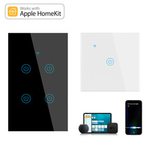 欧规美规HomeKit智能触摸开关wifi开关单火零火通用直连苹果