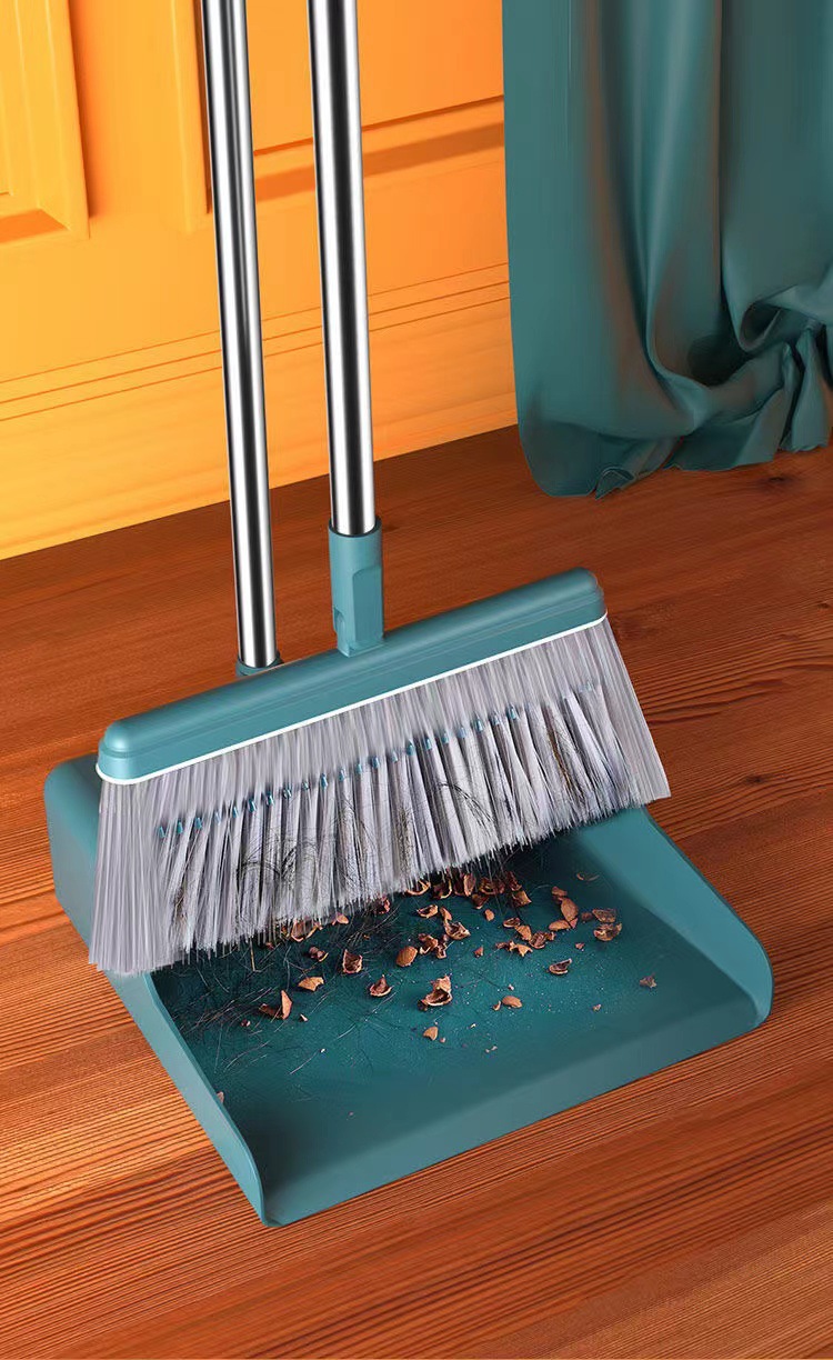 现货扫把簸箕套装 家用软毛扫帚神器 一拖净扫地懒人撮箕笤帚批货