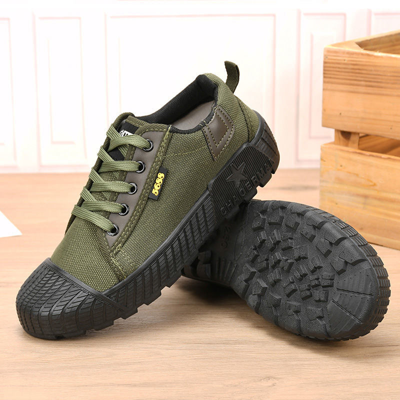 Training Shoes Star Generation Unisex Shoes Safety Shoes High-Low Top Canvas Shoes Comfortable Breathable, Non-Slip, Wear-Resistant Construction Site