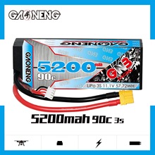 GNB高能5200mAh 3S 11.1V 90C适配1/10遥控RC车坦克玩具锂电池