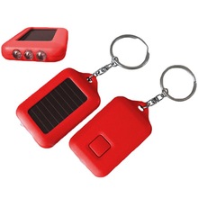 迷你手电筒 非太阳能便宜实用不能充电的3led太阳能手电筒钥匙扣