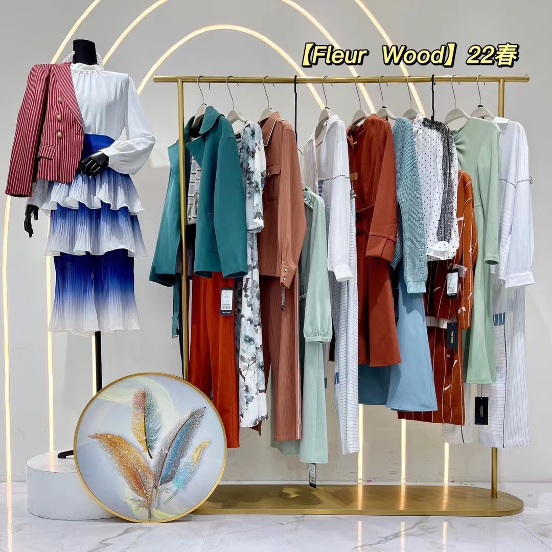fleur wood杂款春装品牌女装折扣批发走份尾货撤柜实体店多种面料