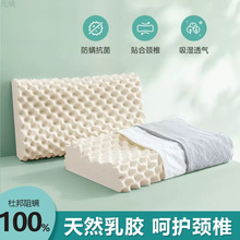 泰国乳胶枕头橡胶芯家用防螨单人护颈椎学生宿舍助睡眠专用