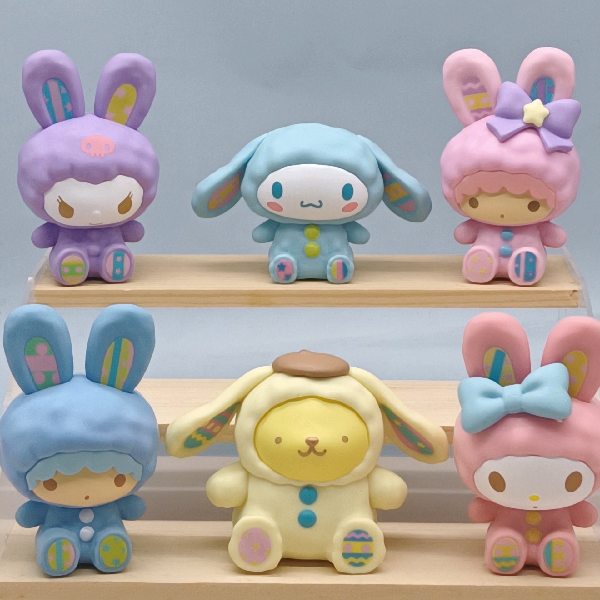 三丽鸥可爱兔兔美乐蒂盲盒玉桂狗库洛米手办公仔潮玩娃娃扭蛋摆件