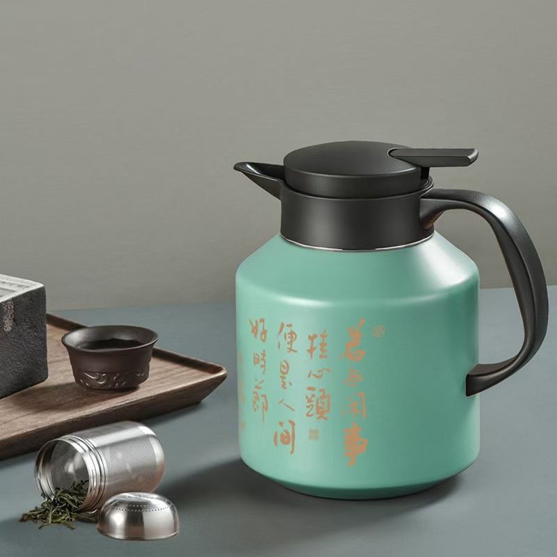 焖茶壶超长保温带茶仓滤316不锈钢双层闷泡壶大容量暖茶壶瓶