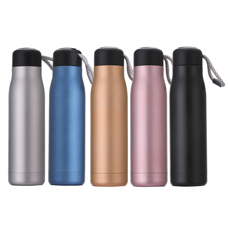 Wholesale Stainless Steel Vacuum Cup Men and Women Creativity Portable Outdoor Sports Bottle Fashion Gift Cup Printed Logo
