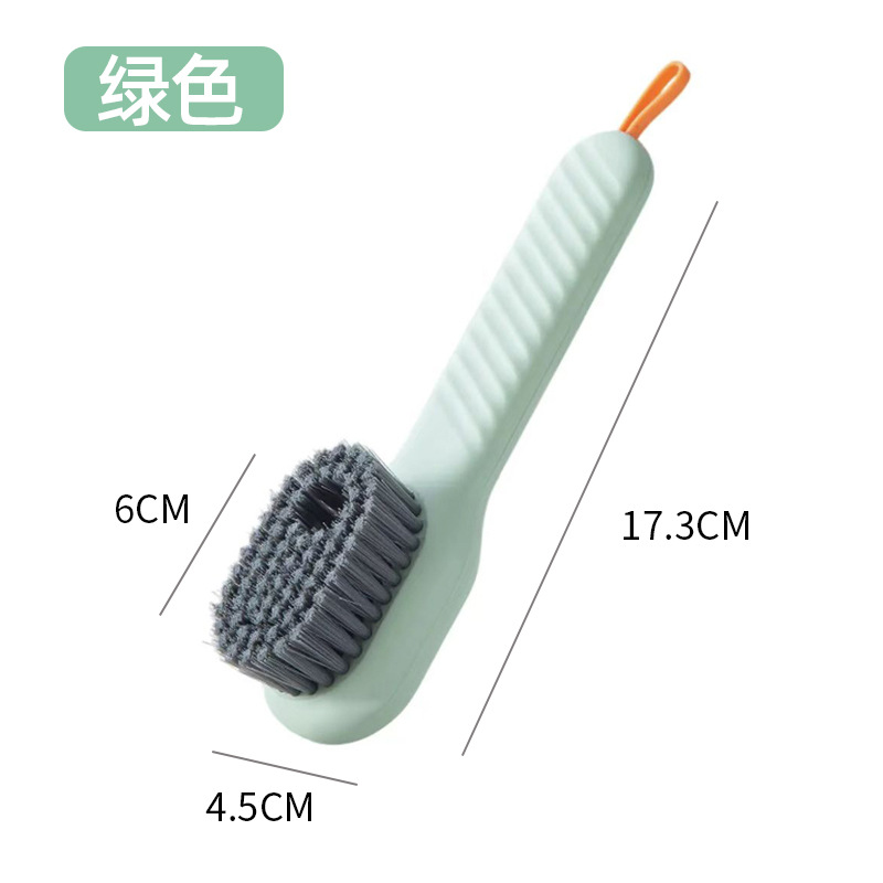 Multifunctional Liquid Shoe Brush Household Press-out Liquid Washing Shoes Shoe Brushing Tool Press-Type Soft Fur Clothing Cleaning Brush