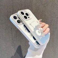 新款可爱煤球适用于苹果15promax手机壳13/14硬壳彩银iPhone11/12