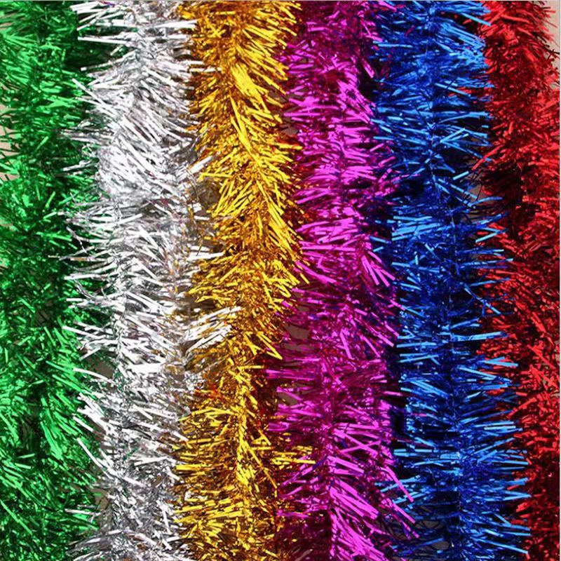 新年元旦布置用品彩条彩带毛条舞蹈圣诞节日拉花茜草条毕业装饰