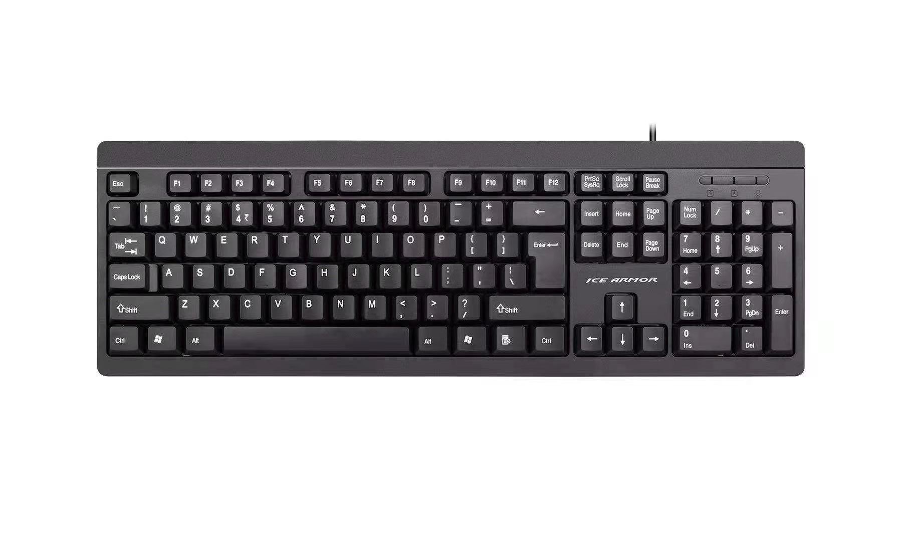 冰甲 圆口 ps2 有线单键盘