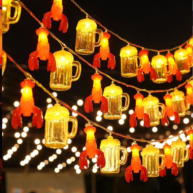 led灯夜市摆摊灯带装饰灯条生日派对布置后备箱地摊酒瓶灯串彩灯