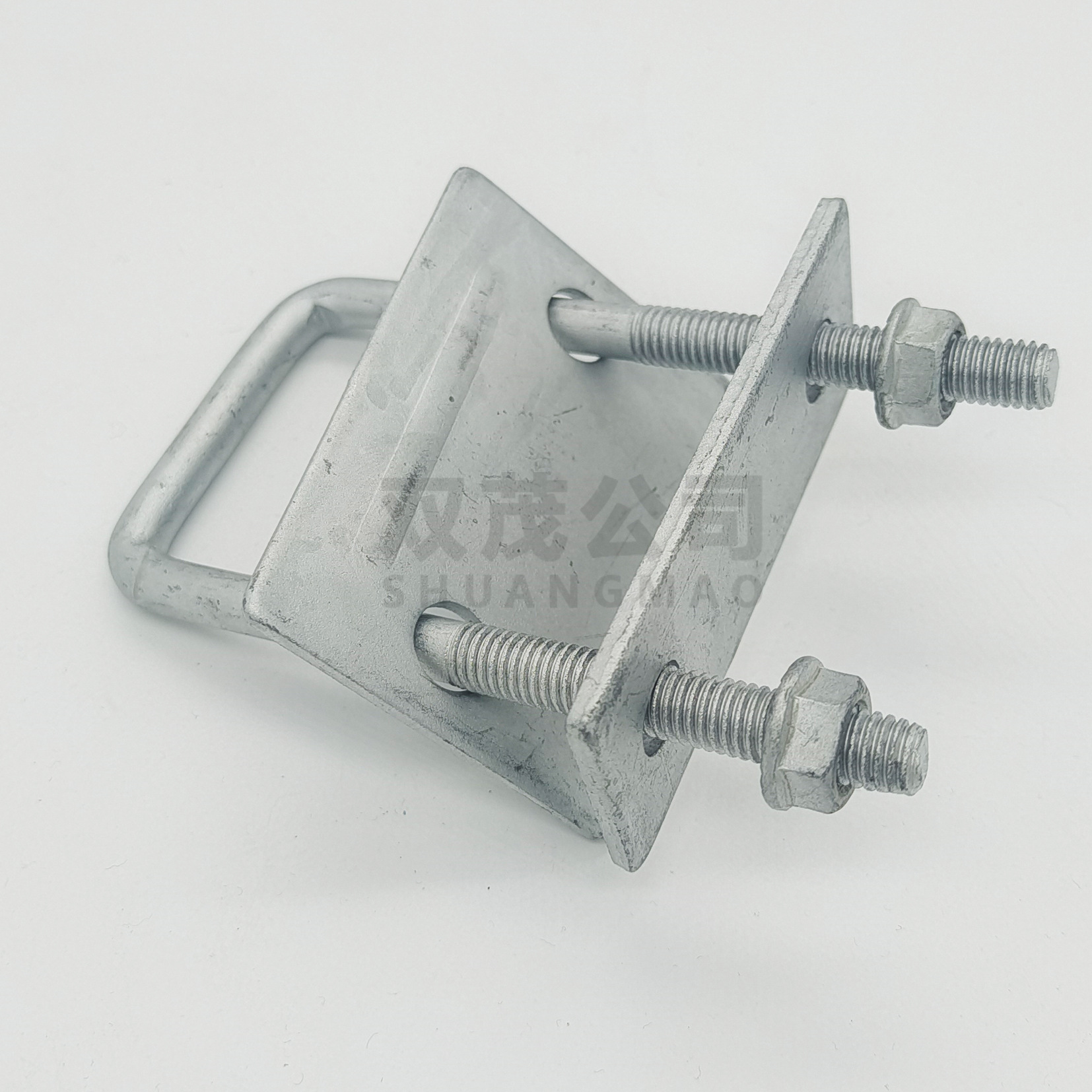 光伏支架配件 太阳能发电光伏方管专用防水压板 u型丝双压板卡扣_支架