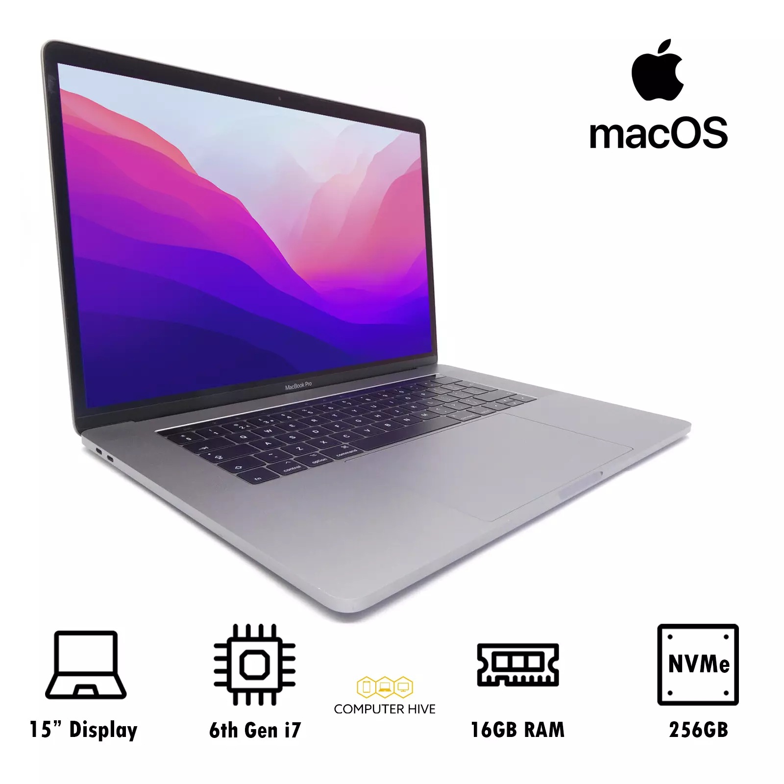 95新macbook pro a1707 2016年 15寸 i7 2.