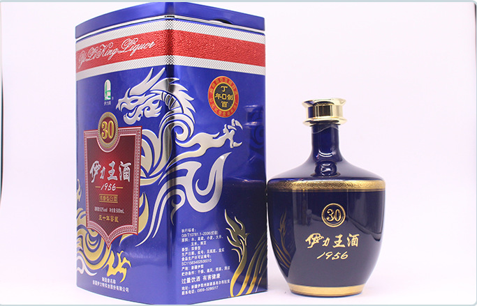 一箱也发货伊力特伊力王(蓝王)1956 30年窖藏500ml52度*6瓶包邮