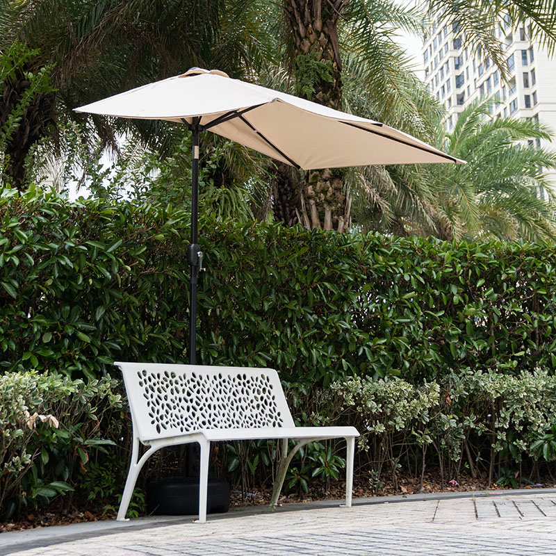 q5zr半边伞户外靠墙摇手伞边柱伞阳台绿植遮阳伞咖啡厅外摆太阳伞