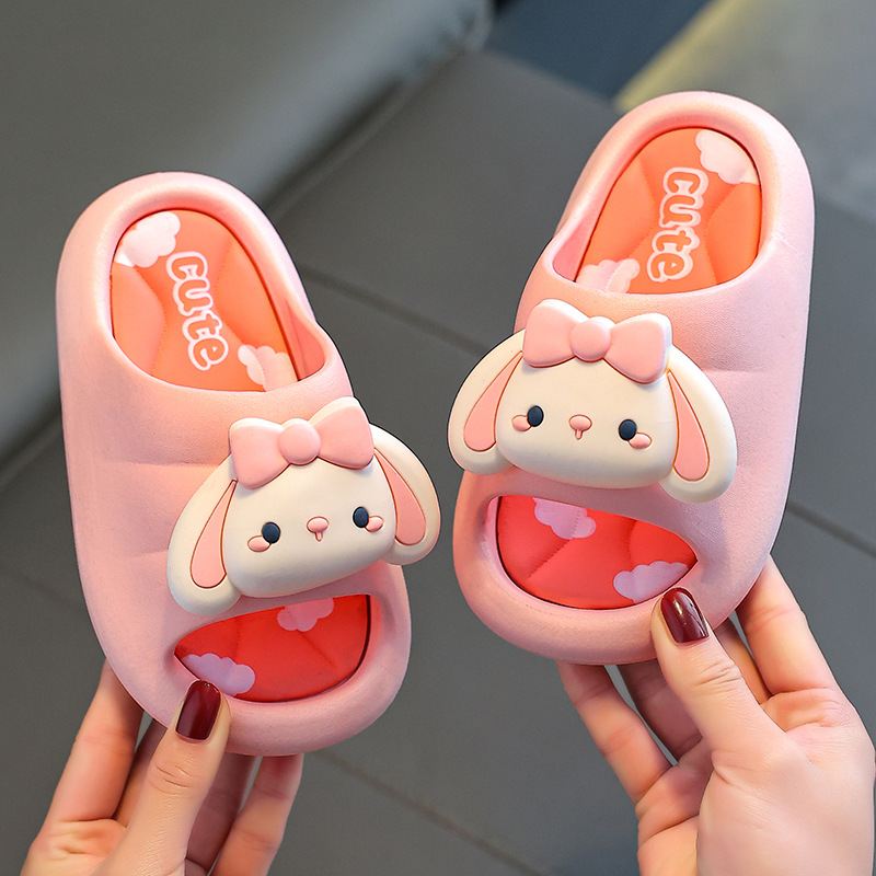 Summer Girls Sandals Princess Cartoon Indoor Non-Slip Bathroom Bath Cute Soft Bottom Children Children's Slippers