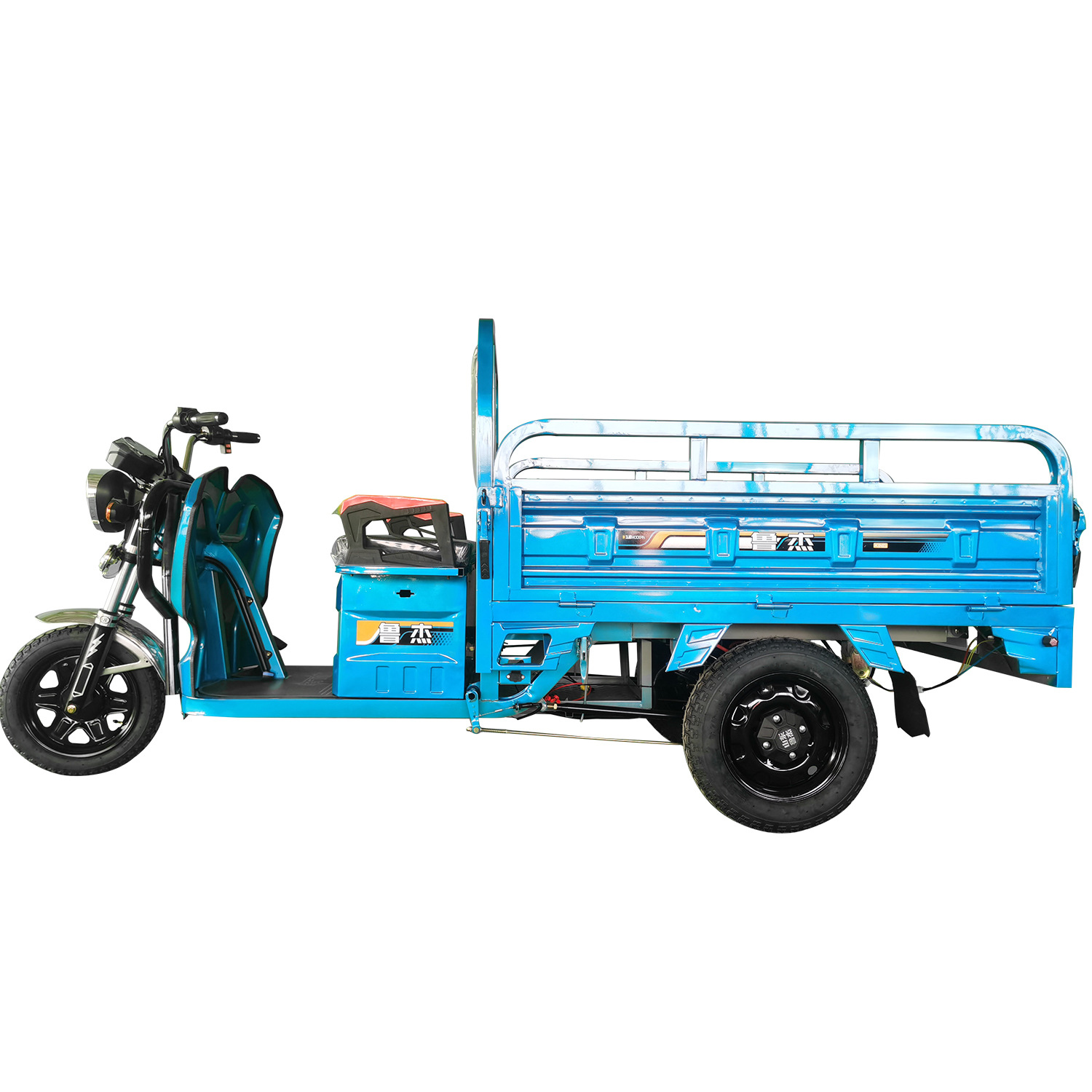 货运电动三轮车 载客拉货载人 老人代步整车电泳坚固耐用农用摆摊