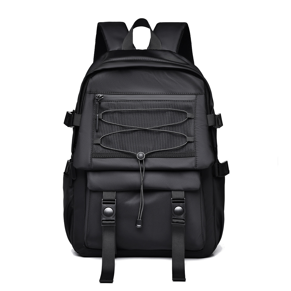 2024 New Men's and Women's Backpack Spot Early High School and College Student Schoolbag Simple Drawstring Oxford Cloth Wholesale