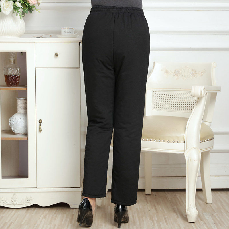 纯棉中老年人棉裤外穿女裤加厚宽松60岁妈妈冬装70奶奶老太太裤子