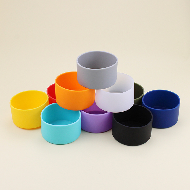 3cm/9cm硅胶杯套太空壶硅胶底套保温硅胶杯底垫通用杯底套