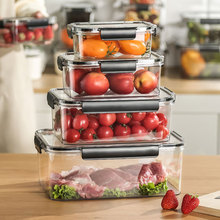 保鲜盒食品级冰箱收纳盒透明密封盒冷冻防潮蔬菜水果盒子若云