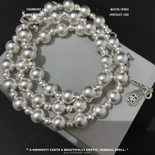 S925银哑光圆珠平安葫芦项链手链简约时尚轻奢小众高级感
