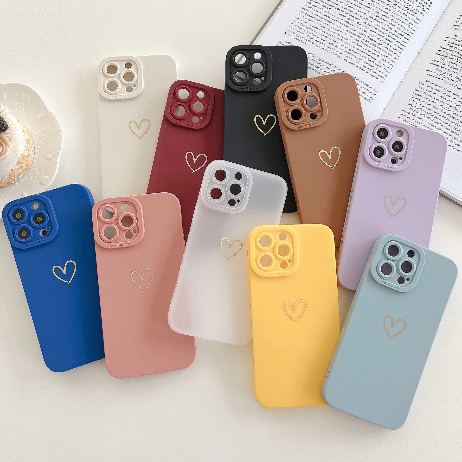 渐变透明tpu手机壳