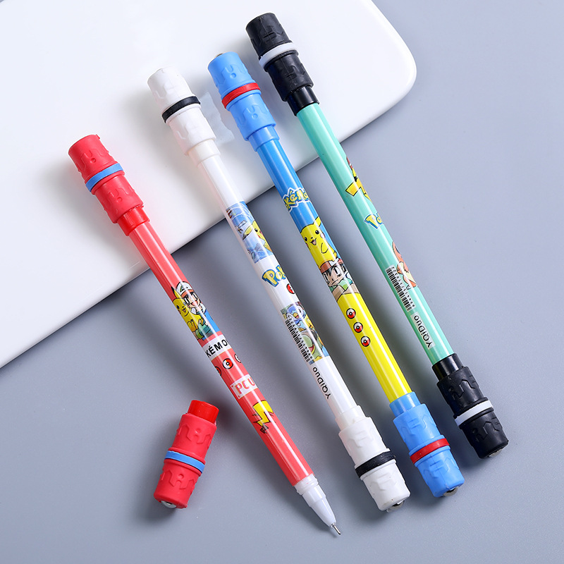 抖音网红新款斗罗大陆钢珠转转笔超炫防摔初学者专用转笔黑色水笔