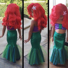 2016 Cute costumes for baby girls princess ariel dress The l