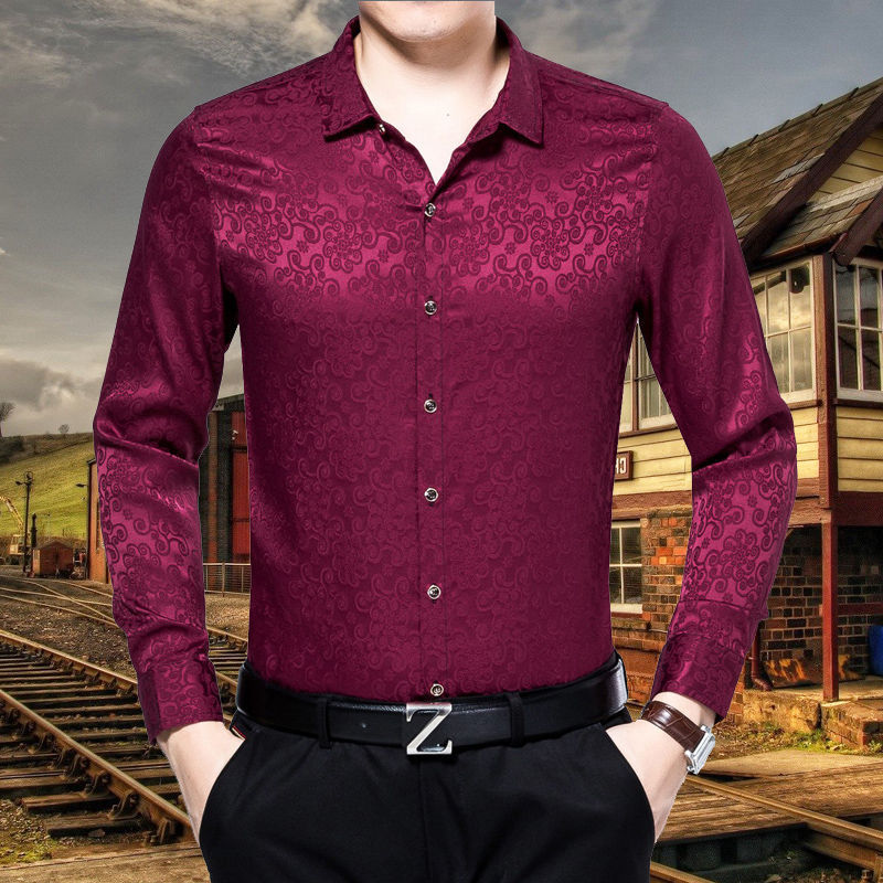 婚庆爸爸男装婚礼正装喜公公礼服婚宴衬衫结婚父母参加女儿穿衣服