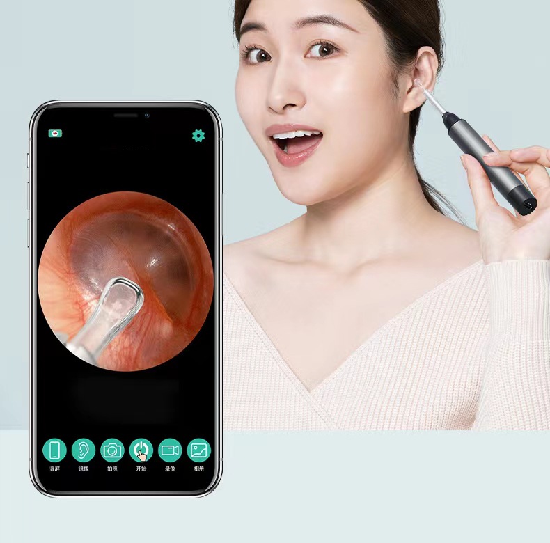 新款金属内窥镜高清智能wifi无线多功能发光耳镜可视掏耳勺神器