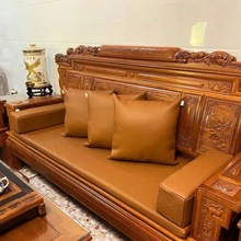 实木西皮沙发坐垫中式古典家用家居防水防滑红木椅子座垫