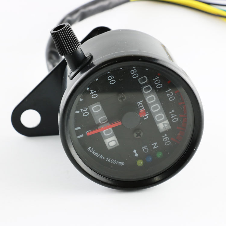 摩托车猴子改装里程表 哈雷巡航太子车复古改装led小仪表咪表